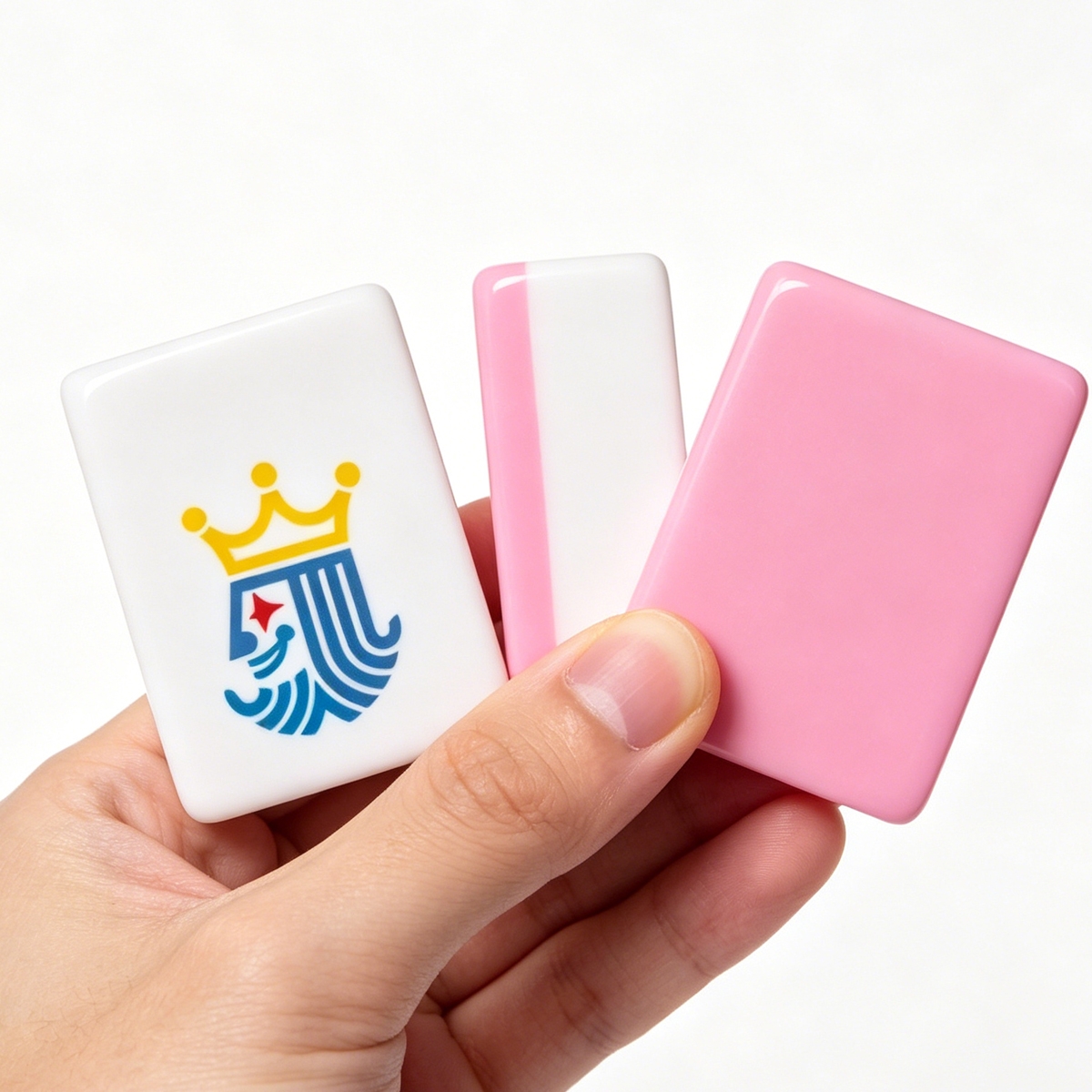 Pink-Back American Mahjong Tile Set with Jokers