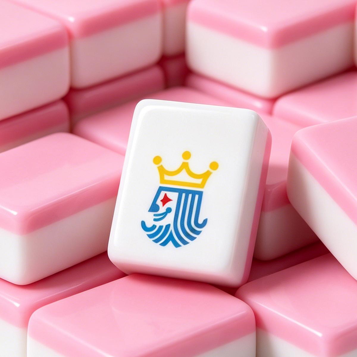 Pink-Back American Mahjong Tile Set with Jokers