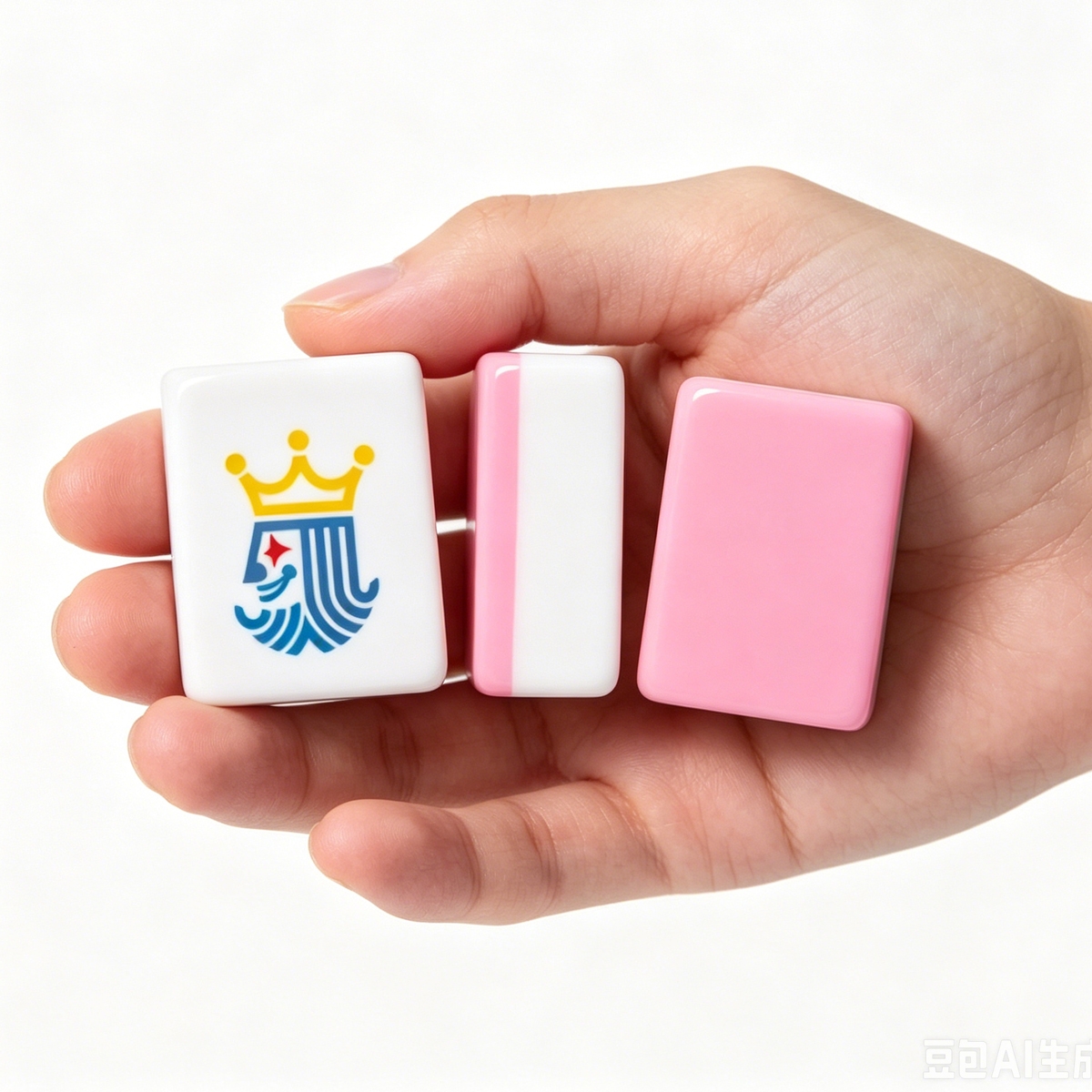 Pink-Back American Mahjong Tile Set with Jokers